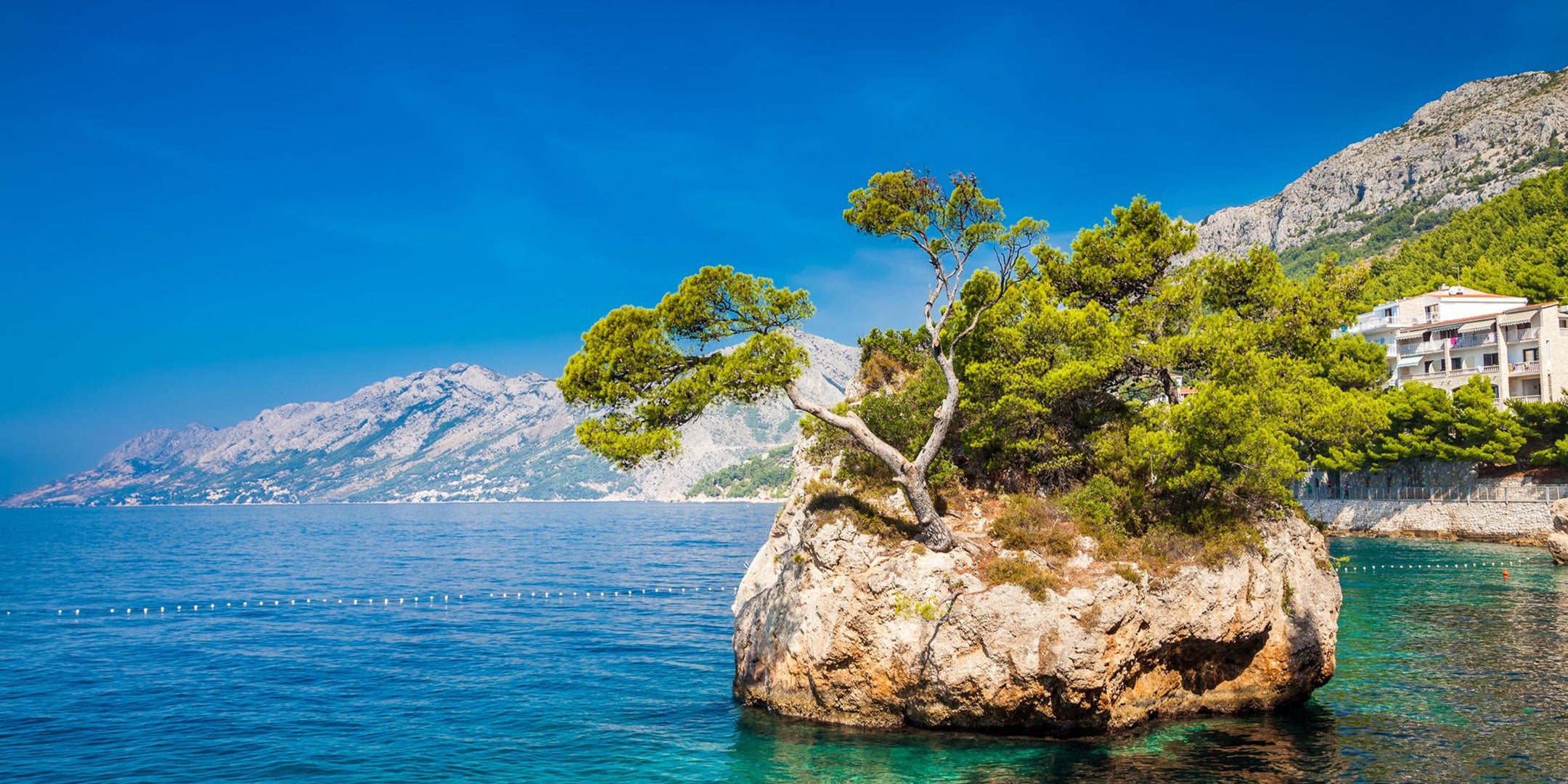 Auf der Insel Brela in Kroatien kan man wunderbar Urlaub machen