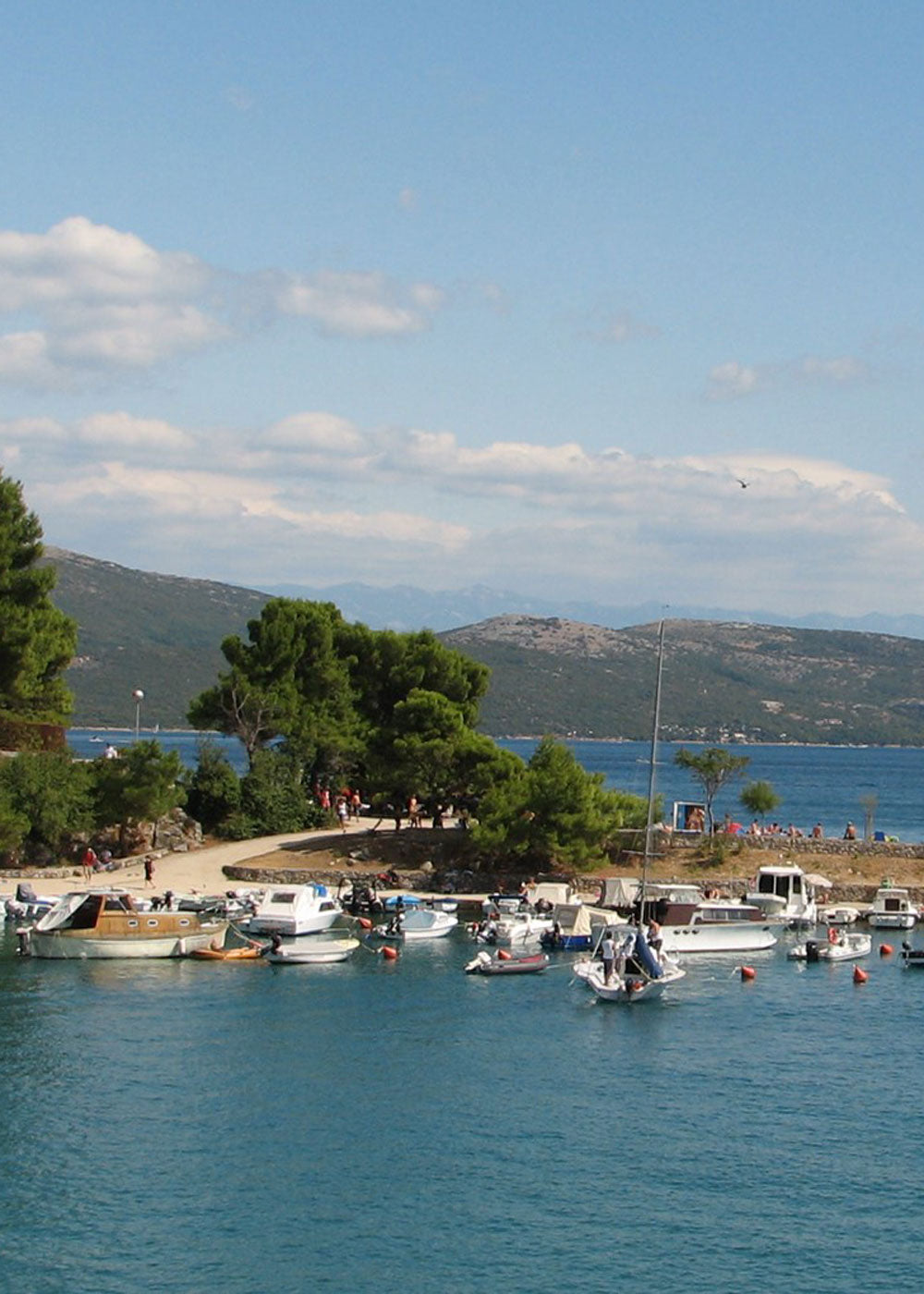 Blick von der Insel Krk in Kroatien